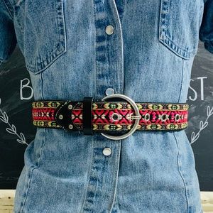 Southwestern Design Woven Guitar Strap Belt
